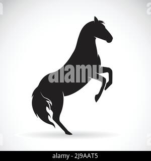 Vector of a horse on a white background. Easy editable layered vector illustration. Stock Vector