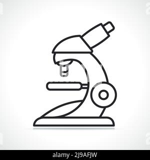 microscope or science thin line icon illustration Stock Vector