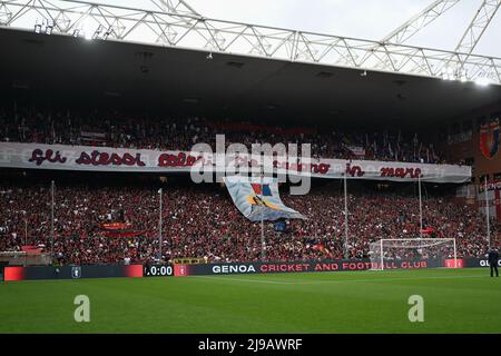 Genova, Italy. 21st May, 2022. Team Genoa CFC during Genoa CFC vs Bologna FC,  italian soccer