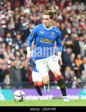 Hampden Park.Glasgow.Scotland, UK. 21st May, 2022. Rangers vs Heart of Midlothian. Scottish Cup Final 2022 Scott Wright (#23) of Rangers FC Credit: eric mccowat/Alamy Live News Stock Photo