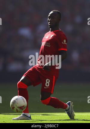 Naby Keita of Liverpool - Chelsea v Liverpool, The Emirates FA Cup Final, Wembley Stadium, London - 14th May 2022  Editorial Use Only Stock Photo