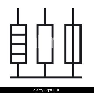 Radio component. Radio electronic circuit. Symbolic designation. Isolated on white background. Vector. Stock Vector