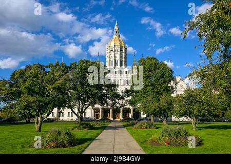 Connecticut State Capitol in downtown Hartford, Connecticut in USA Stock Photo