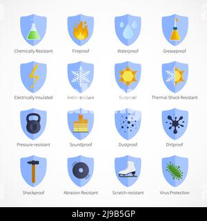 Fireproof sign or stamp on white background, vector illustration Stock ...