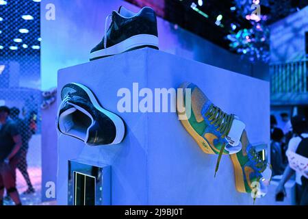 Virgil Abloh's Nike x Louis Vuitton Air Force 1 Exhibition Is