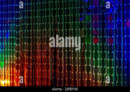 Neon abstract texture background with geometric square form shapes Stock Photo