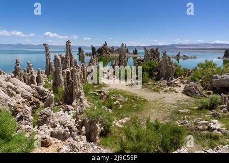 Lake Tahoe in the Sierra Nevada. Stock Photo