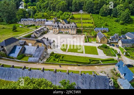 France, Côtes-d'Armor (22), Perret, les Forges des Salles, steel village of the 18th and 19th centuries Stock Photo