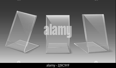 Plastic holder set Stock Vector