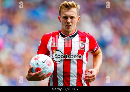 Leicester, UK. Leicester, UK. 22nd May 2022; The King Power Stadium, Leicester, Leicestershire, England; Premier League Football, Leicester City versus Southampton; James Ward-Prowse of Southampton Credit: Action Plus Sports Images/Alamy Live News Stock Photo