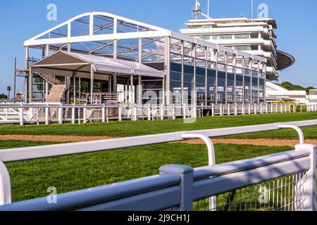 Epsom Surrey, London UK, May 14 2022, Epsom Horse Racing Course Or Track Home Of The Epsom Derby Classic Flat Race Stock Photo