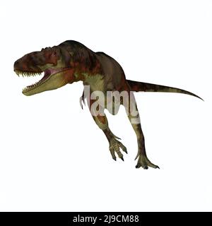 Daspletosaurus was a carnivorous theropod dinosaur that lived in North America during the Cretaceous Period. Stock Photo