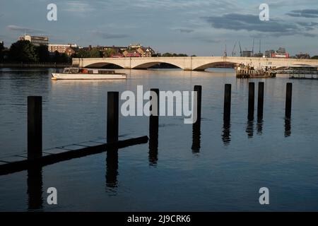 Thamaes River by Putney Bridge, Putney, London, United Kingdom Stock Photo