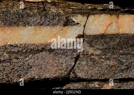Stress fracture in the earth's crust Stock Photo