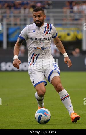 Foto Alberto Gandolfo/LaPresse 22 Maggio 2022 Milano (Italia)  Sport Calcio  Inter vs  Sampdoria - Serie A 2021/2022 - Stadio San Siro  Nella Foto: Tomas Rincon (UC Sampdoria)  Photo Alberto Gandolfo/LaPresse 22 May, 2022 Milan (Italy) Sport Soccer  Inter vs Sampdoria - Serie A 2021/2022  - Stadio San Siro In the pic: Tomas Rincon (UC Sampdoria)(Photo: La Presse / PRESSINPHOTO) Stock Photo