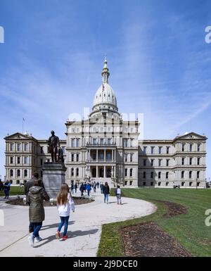 Michigan State Capitol building, Lansing, Michigan, USA Stock Photo