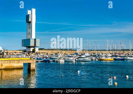 Yachts in marina at A Coruna, Spain Stock Photo