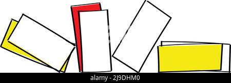 Abstraction from rectangular frames. Vector sketch. Stock Vector