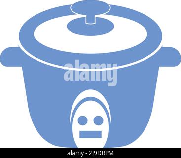 Rice cooker icon flat design illustration template vector Stock Vector