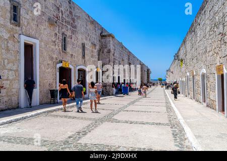 Havana book fair annual event in La Cabana Fort or Fortress, Cuba Stock Photo