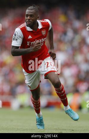 London, England, 22nd May 2022. Nuno Tavares of Arsenal during the Premier League match at the Emirates Stadium, London. Picture credit should read: Paul Terry / Sportimage Credit: Sportimage/Alamy Live News Stock Photo