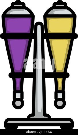 Icon Of Soda Siphon Equipment. Editable Bold Outline With Color Fill Design. Vector Illustration. Stock Vector