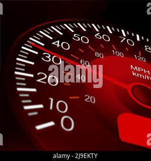 Sport car speedometer. Vector illustration Stock Vector