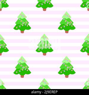 Merry Christmas greeting wrapping paper design isolated on colorful background is in Seamless pattern - vector illustration Stock Vector