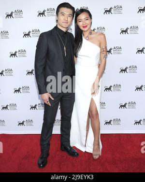 (L-R) Chen Tang and Angel Pai at the Asia Society Southern California's 2022 Annual Gala held at the Skirball Cultural Center in Los Angeles, CA on Sunday, ?May 22, 2022. (Photo By Sthanlee B. Mirador/Gold House/Sipa USA) Stock Photo