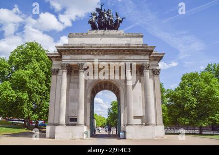 Wellington Arch, Hyde Park Corner, London, UK Stock Photo