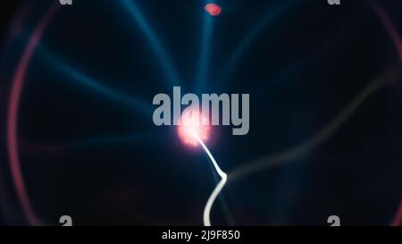 neural Node moving in the dark Stock Photo
