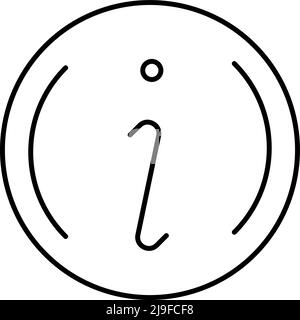 Information point thin line icon Stock Vector