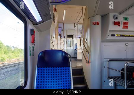 Bi-level carriage, Regional-Express of the Deutsche Bahn Stock Photo