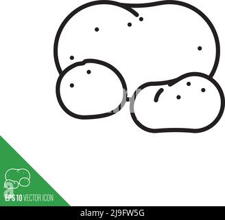 Potatoes vegetable icon, outline style vector illustration Stock Vector