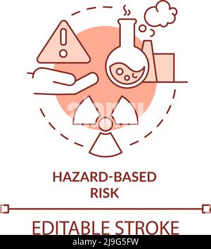 Chemical hazard terracotta concept icon Stock Vector Image & Art - Alamy