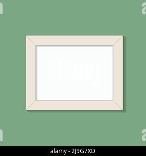 photo frame on a green background. vector illustration. Stock Vector