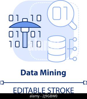 Data mining process rectangle infographic template Stock Vector Image ...