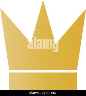 Golden crown icon. A general-purpose vector that can be used for ranking and other purposes. Editable vector. Stock Vector