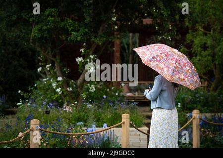 London, UK. 23 May 2022. Atmosphere during the RHS Chelsea Flower Show press day, at the Royal Hospital Chelsea, London. Picture date: Monday May 23, 2022. Photo credit should read: Matt Crossick/Empics/Alamy Live News Stock Photo