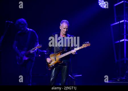 Hollywood, USA. 22nd May, 2022. HOLLYWOOD, FLORIDA - MAY 22: Sting performs live on stage at Hard Rock Event Center at the Seminole Hard Rock Hotel & Casino on May 22, 2022 in Hollywood, Florida. (Photo by JL/Sipa USA) Credit: Sipa USA/Alamy Live News Stock Photo