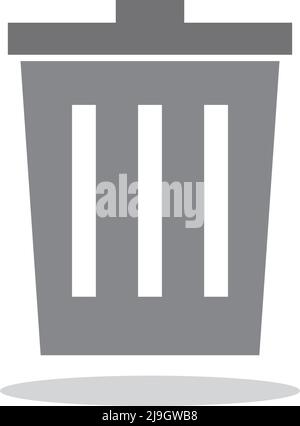 Trash bin icon set simple design Stock Vector Image & Art - Alamy