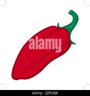 Pepper. Isolated object. Flat image Vector illustration Stock Vector