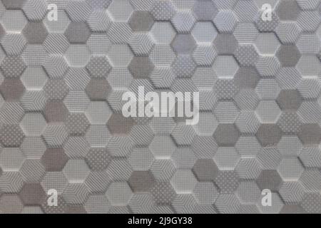 Wall background with modern 3d repeat pattern and textures Stock Photo
