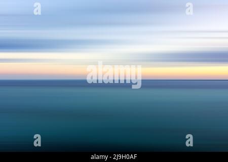 Motion blur sunset background with copy space Stock Photo