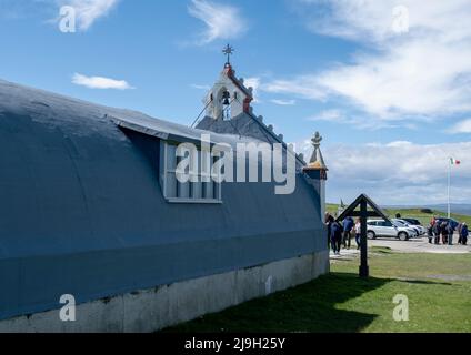 The Italian Chapel, Orkney. The chapel was built by Italian POWs in WWII at Lamb Holm, Orkney, Scotland, UK Stock Photo