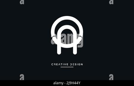 Alphabet Letters OA, AO Abstract Logo Monogram Stock Vector