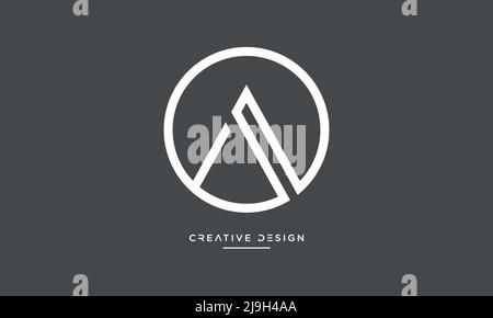 Alphabet Letters OA, AO Abstract Logo Monogram Stock Vector