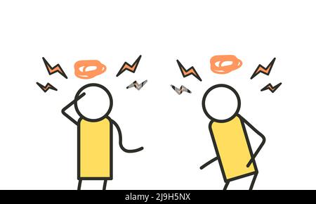 The man professionally programs in virtual reality. Programmer software developer concept vector illustration Stock Vector