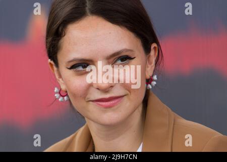 Turin, Italy. 22nd May 2022.  Italian singer Francesca Michielin is guest of 2022 Torino Book Fair. Stock Photo