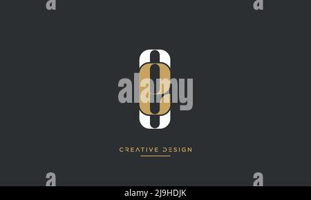 Alphabet Letters OE or EO Logo Icon Vector Stock Vector